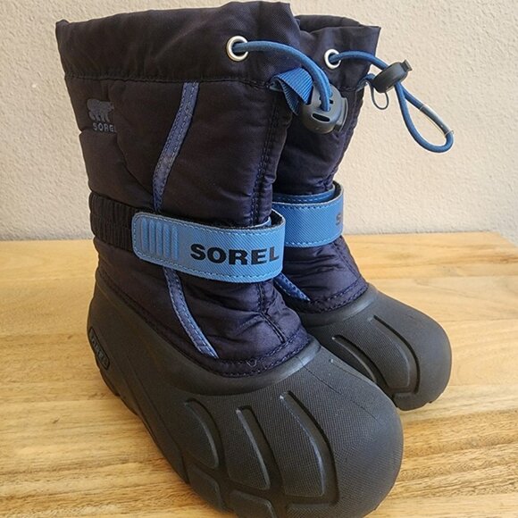 Sorel Snow Boots Kids Size 12 Waterproof Winter Insulated NC1885-464 Shoes - Picture 8 of 11